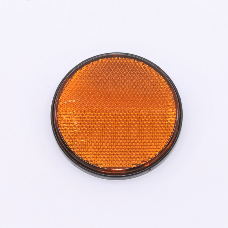 ODSEVNIK OKROGLI FI=80mm ORANŽEN SAMOLEPLJIV