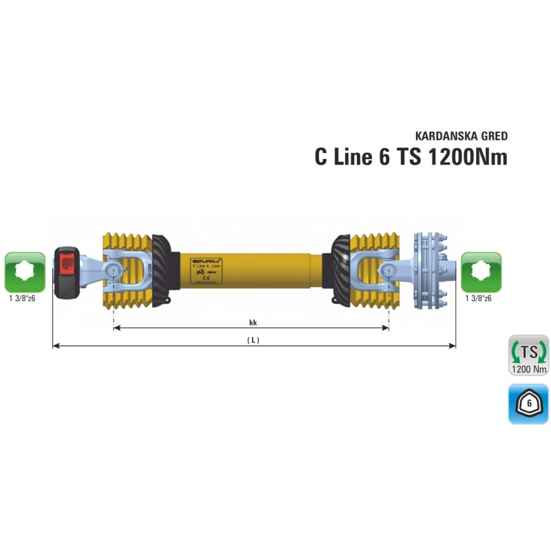 KARDAN C6 TS 1200Nm kk660(950)