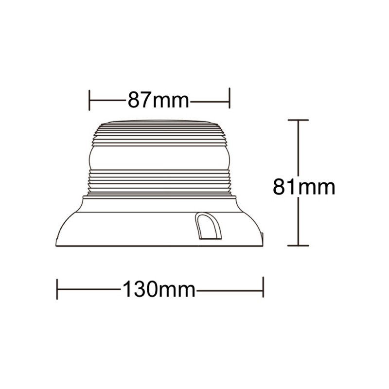 LUČ ROTACIJSKA 12-24V  MAGNETNA 130mm
