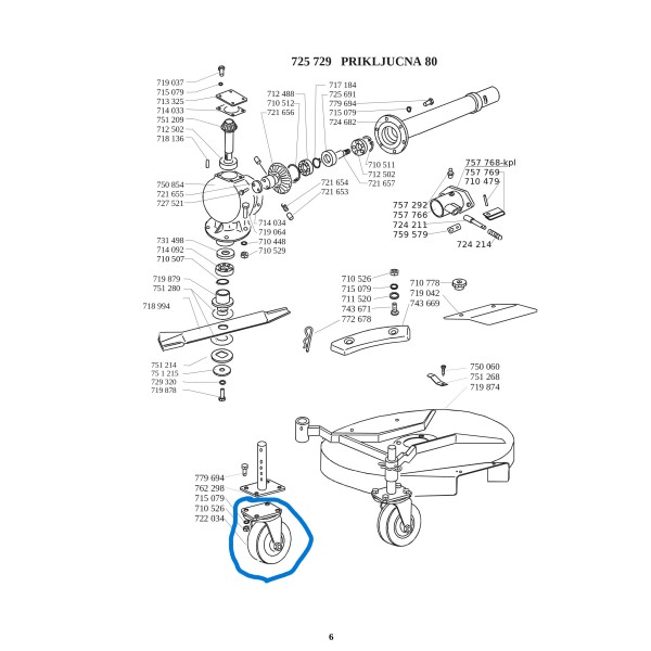KOLO PODPORNO ZA MUTA ORIGINAL