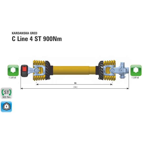 KARDAN C4 ST 1700Nm kk660(890)
