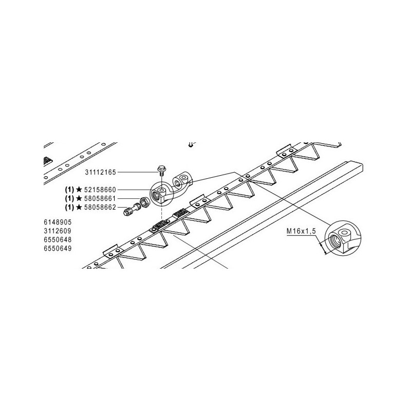 GLAVA POGONSKA KOSE BCS ORIGINAL KPL.