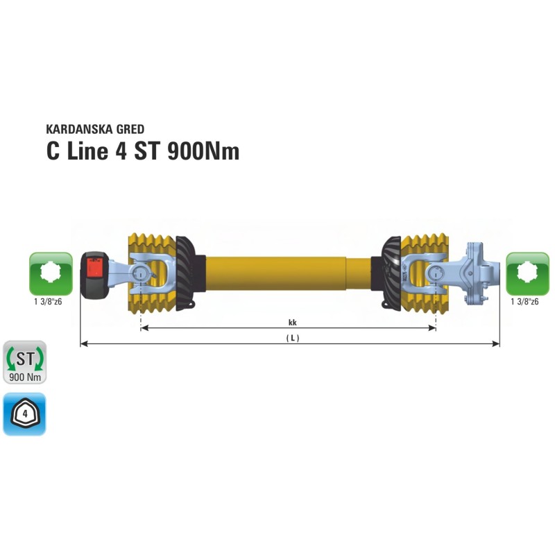 KARDAN C4 ST 1700Nm kk660(890)