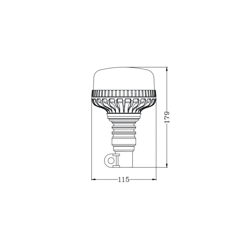 LUČ ROTACIJSKA NATIČNA LED 12-24V