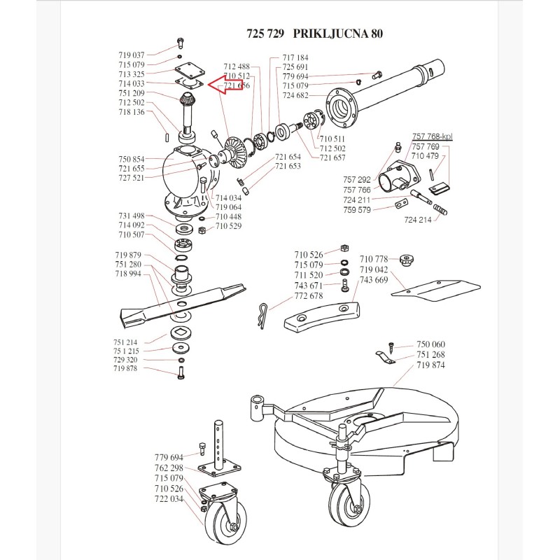 TESNILO OHIŠJA MULTIPLIKATORJA MUTA