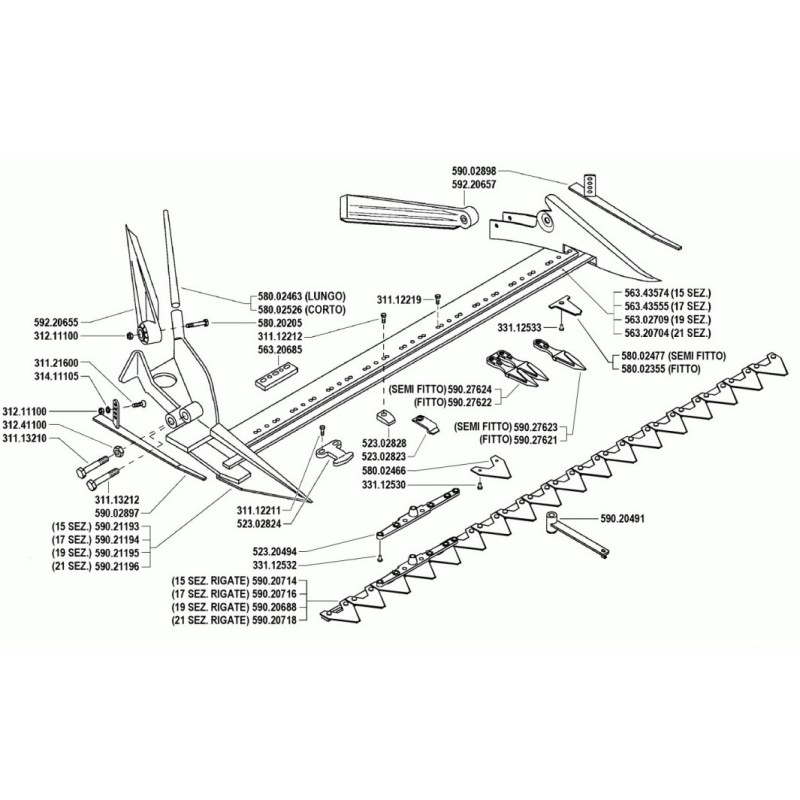 ODMETALEC TRAVE BCS622 PVC L SIVI