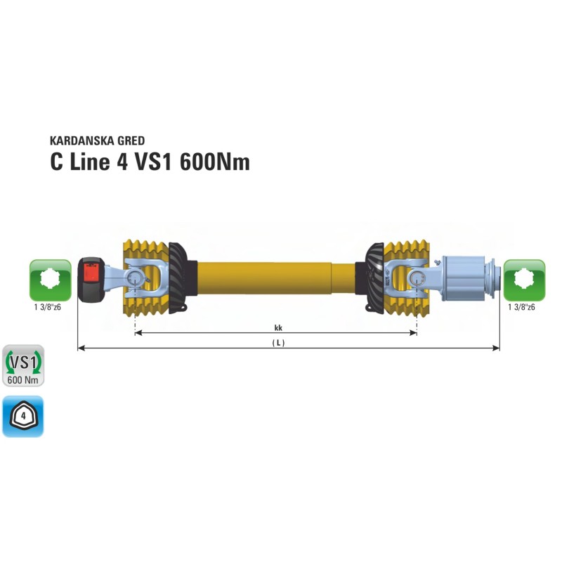 KARDAN C4 VS 600 kk860(1130) NAKLADALKA