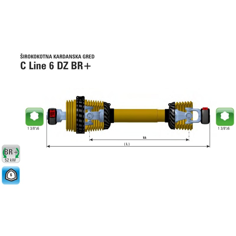 KARDAN C6 DZ BR kk1010(1400) DVOJNI ZGLOB 