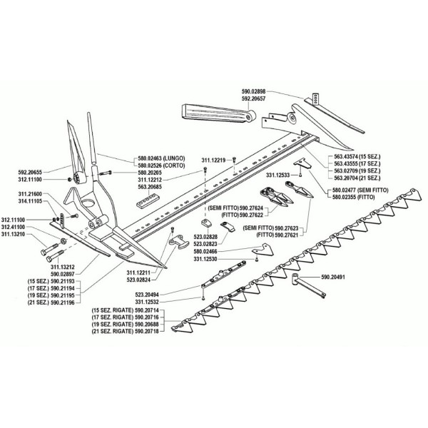 ODMETALEC TRAVE BCS622 PVC D SIVI