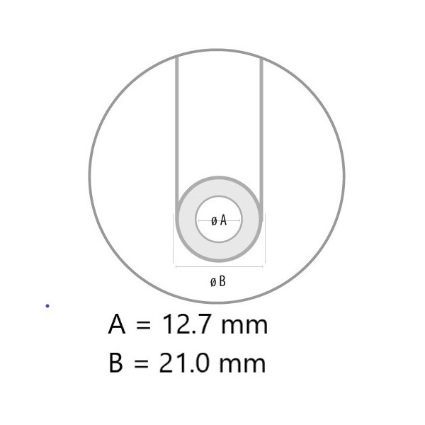 CEV MLEČNA PROZORNA 13X21 - NA METRE