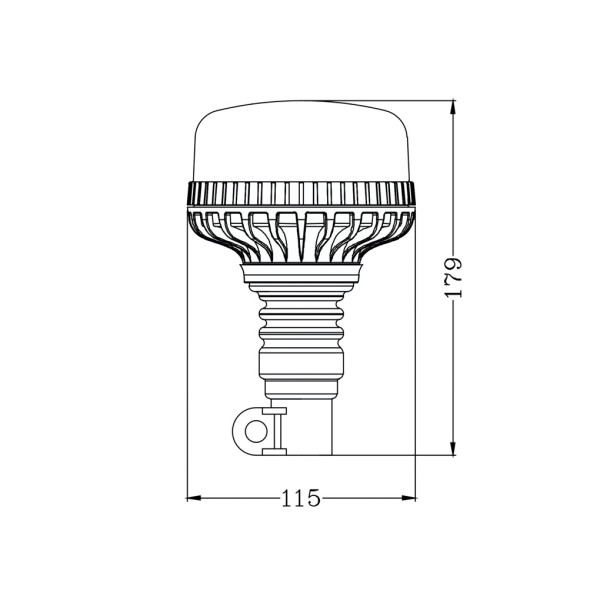 LUČ ROTACIJSKA NATIČNA LED 12V