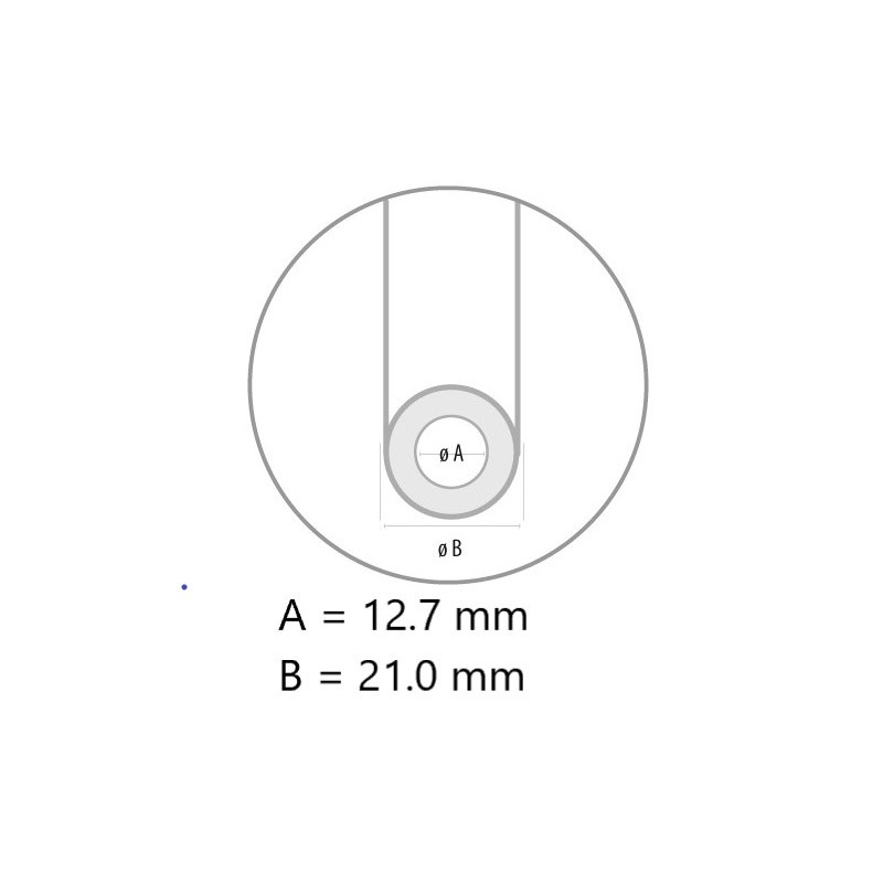 CEV MLEČNA PROZORNA 13X21 - NA METRE